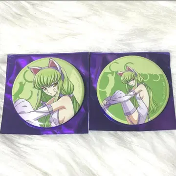 코드기어스 C.C. 캔뱃지 2종 고양이의 날 에테르노레시 고양이 귀