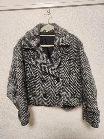 미라 오웬 숏 기장 리버 더블 코트