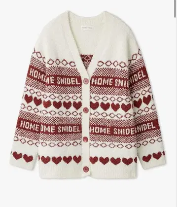 스나이델 홈 노르딕 가디건 레드