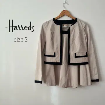 [ 새상품급 ] 해롯 Harrods 베이지 블랙 셋업 S 세레모니