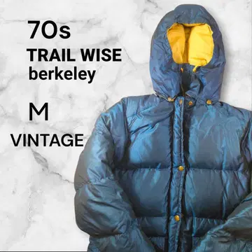 [ 새상품급 ] 트레일 와이즈 70s 구스 다운 자켓 후드티 M 네이비