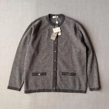 미사용 택 포함 HERNO 울 가디건 그레이