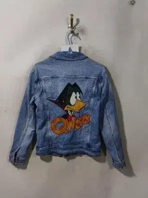 데님 자켓 블루 / 백 프린트