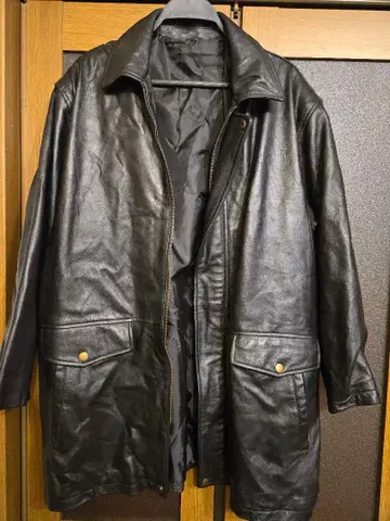 램 가죽 블랙 자켓 LL 사이즈