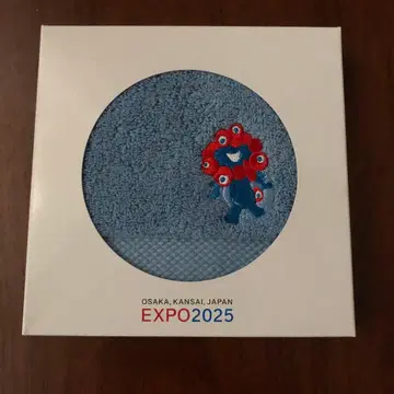 오사카 간사이 만박 미야쿠미야쿠 자수 핸드 타월 블루