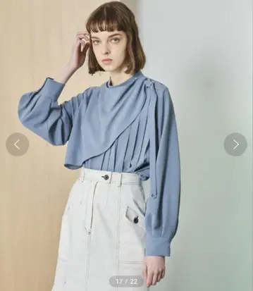 UNITED TOKYO 벨파스카 블라우스 블루