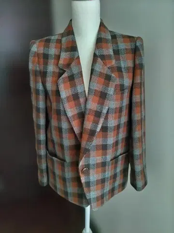 레리안 격자 무늬 자켓