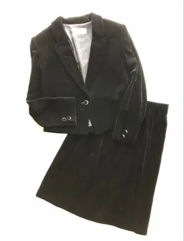 온워드 졸업식 벨로아 수트 셋업 블랙 포멀