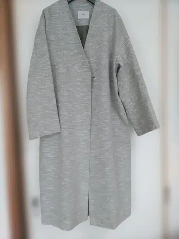 이에나 라이트 그레이 롱 코트 일본제