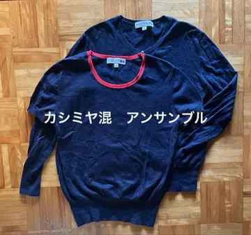 캐시미어 혼방 앙상블 니트