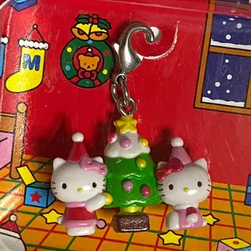 헬로키티 키티 미미 크리스마스 트리 지퍼 마스코트 산리오