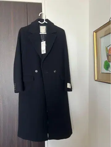 네이비 롱 코트 S 사이즈 27,000엔