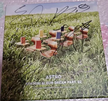 astro dream part.02 앨범 전원 친필 사인 1