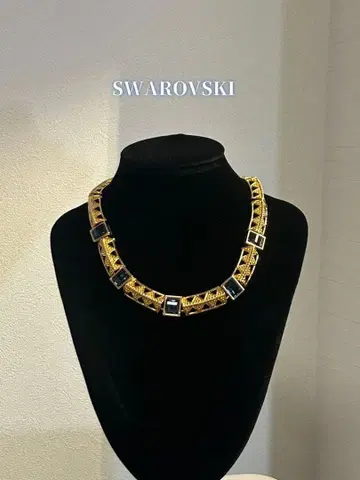 스와로브스키 블루 크리스탈 목걸이