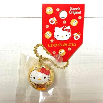 헬로키티 골드 컬러 골드 올빼미 방울 볼체인 부엉이 산리오 레어