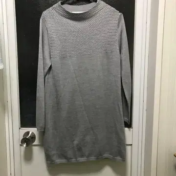 dix-sept 그레이 니트 튜닉 원피스 38