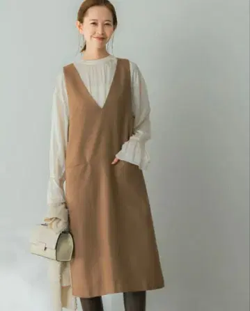 [ UR TECH ] 점퍼 원피스 어반 리서치 로쏘 베이지 36