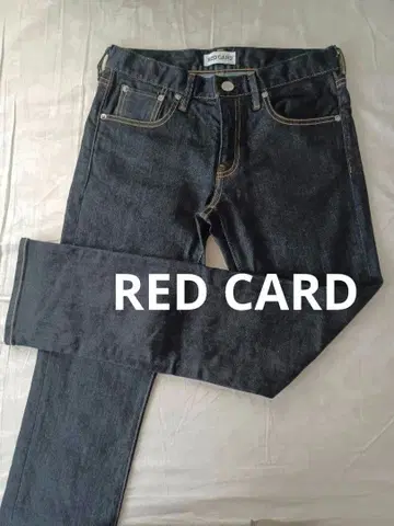 RED CARD 다크 블루 스트레이트 데님