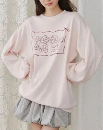 메리제니 dog ribbon 맨투맨