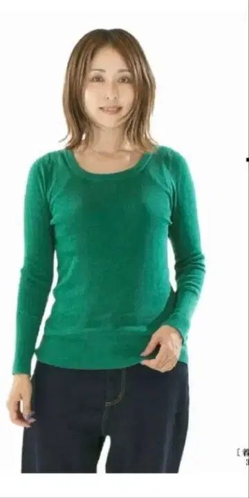 tumugu]츠무구 코튼 리브 니트 U넥 티셔츠 화이트