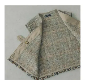 [ 새상품 미개봉 ] 헤링본 무늬 울 베스트 / 요시이치히로 씨 콜라보