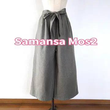 SM2 사만사 모스모스 와이드 팬츠 캐주얼 팬츠 리본 기모 밴딩