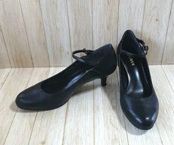 BARCLAY 버클레이 블랙 앵클 스트랩 하이힐