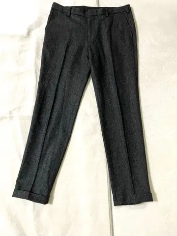 [ 빅 사이즈 ] UNIQLO 울 블렌드 팬츠 롤업 W91