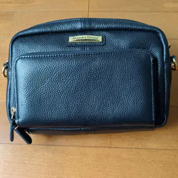 Alexandra Valentini 소가죽 지갑 기능 부착 숄더백