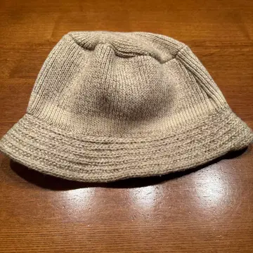 USA제 빈티지 울 혼방 버킷 햇 54cm 베이지