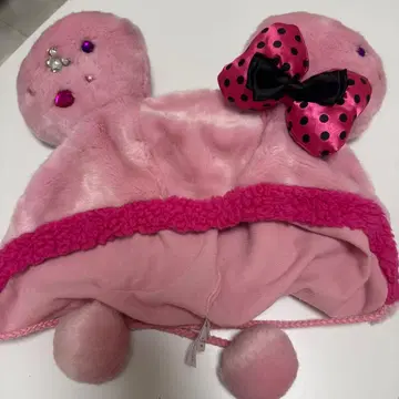 디즈니 팬캡 미니 핑크 리본