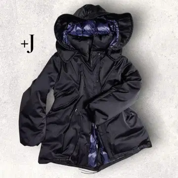 새상품급 유니클로 플러스J 다운 숏코트 질 샌더 블랙 M