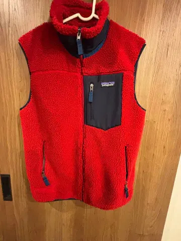 Patagonia 플리스 베스트 S 빨간색