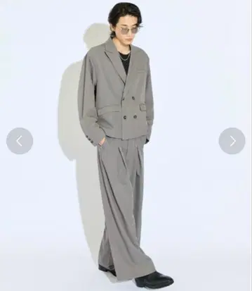 lui's 자켓 박스 숏 와이드 더블 자켓