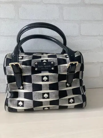 새상품급! kate spade 스페이드 패턴 핸드백 블랙