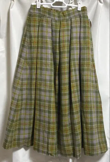 브리티시 울 스커트 그린 사만사 모스모스