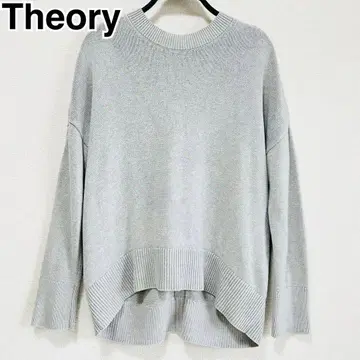 새상품급 23AW 띠어리 캐시미어 라인 스티치 크루넥 니트 루즈핏