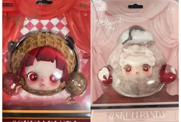 POP MART 스컬 팬더 이어폰 케이스 세트 머핀 피넛