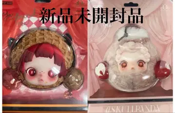 POP MART 스컬 팬더 이어폰 케이스 세트 머핀 피넛