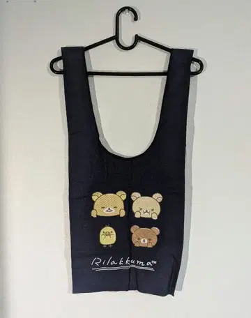 자수 마르쉐백 네이비 당신에게 다가가는 리락쿠마 토트백