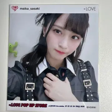 이코러브=LOVE 스퀘어 포토 카드 사사키 마이카