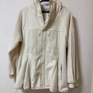 LASUD 후드 부착 아이보리 자켓 F