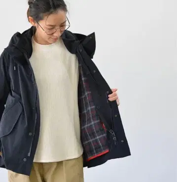 OUVERT 우베르 트윌 스트레치 후드 자켓