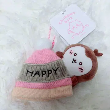 치이카와 파크 마스코트 사이즈 니트 모자 키링 장수풍뎅이