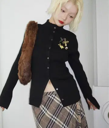 musubore 2way 롱 슬리브 플레인 가디건