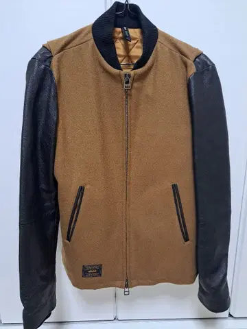 glamb 울 가죽 콤비 자켓