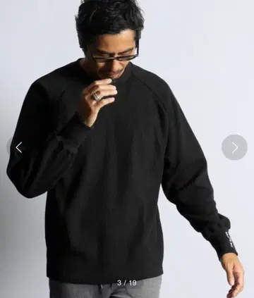 다퍼 오브 세인트 조지 오버 사이즈 와플 롱 슬리브 티셔츠