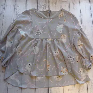 프랑슈리페 고양이 산타포리 블라우스