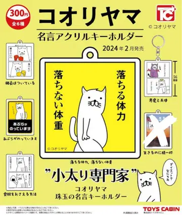 코오리야마 명언 아크릴 키링