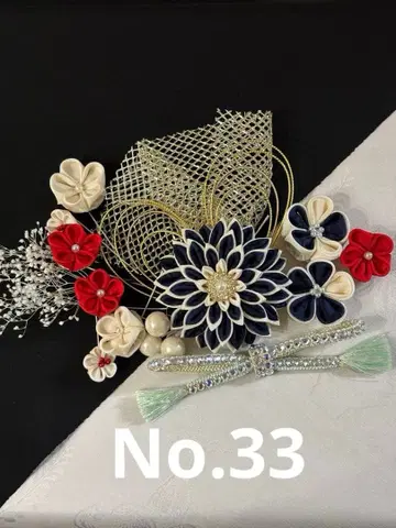 조각 공예 머리 장식 순수 실크 성인식 졸업식 사은회